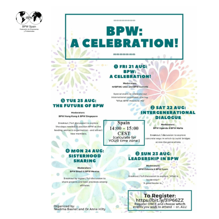 BPW Celebration 90th Anniversary- Spain & Estonia