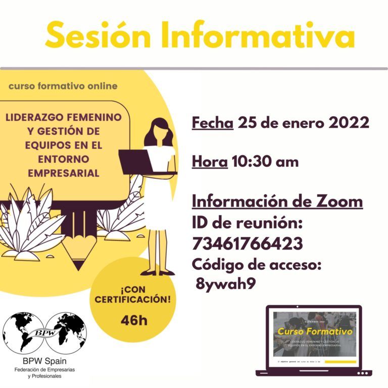 Sesión Informativa de Curso Formativo BPW Spain 2022