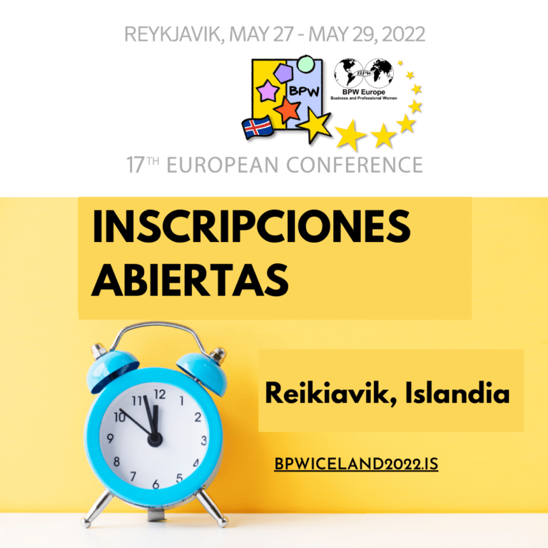 17º Congreso Europeo BPW en Reikiavik, Islandia 27, 28 y 29 de mayo